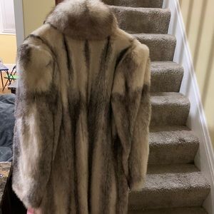 Full length mink jacket